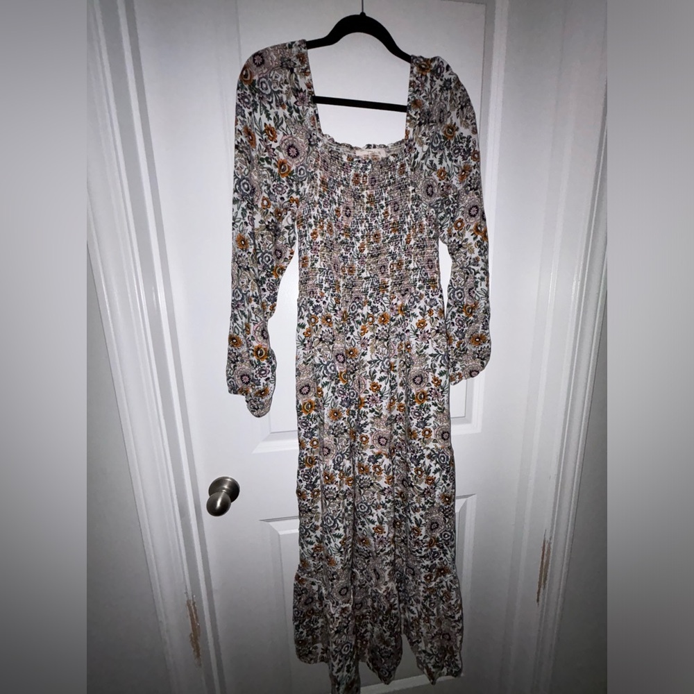 Natural Life long sleeve floral dress (XL)